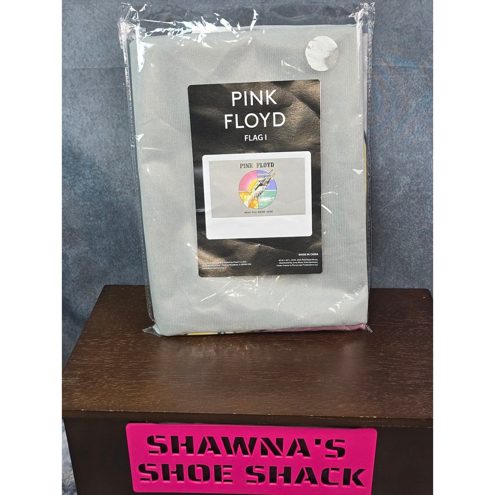 NWT Pink Floyd Flag Wish You Were Here Silver Handshake Banner 3x5 ft